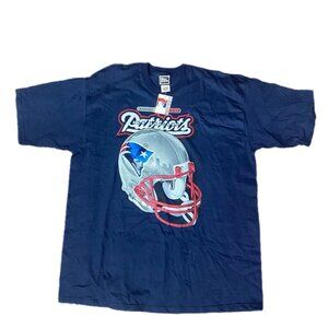 NWT Vintage 90's Pro Player New England Patriots T-Shirt Sz XXL New NFL Navy